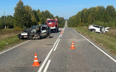 В Белохолуницком районе столкнулись Chevrolet Niva и Mitsubishi