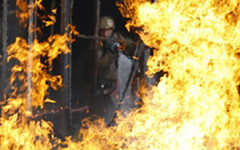 В Богородском районе дом и баня сгорели дотла