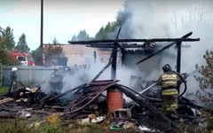В кировском садоводстве огонь травмировал двоих