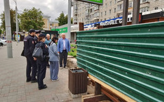 Строительство киоска на Владимирской остановлено из-за нарушений