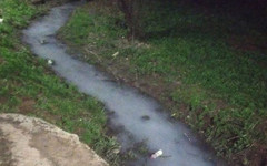 В реку в районе Метрограда сбросили мыльную воду