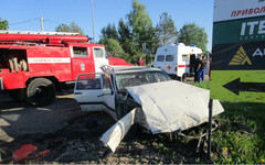 В Слободском районе столкнулись два автомобиля «Вольво»