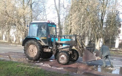 Бывшую улицу Кирпичную ремонтируют кирпичами