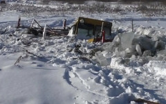 В Коминтерне трактор провалился под лёд