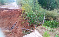 Дорогу у деревни Колодкины, размытую ливнями, отремонтируют