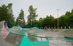 В парке имени Кирова закрыли на зиму памп-трек