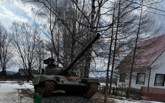 В Афанасьевском округе установили танк Т-64