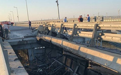 Следком России опубликовал видео последствий теракта на Крымском мосту