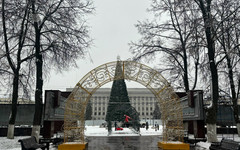 В Кирове установили главную новогоднюю ёлку